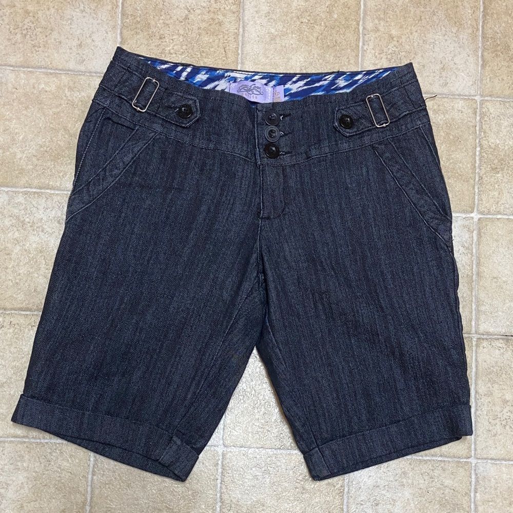 One Song Charcoal Women's Bermuda Shorts